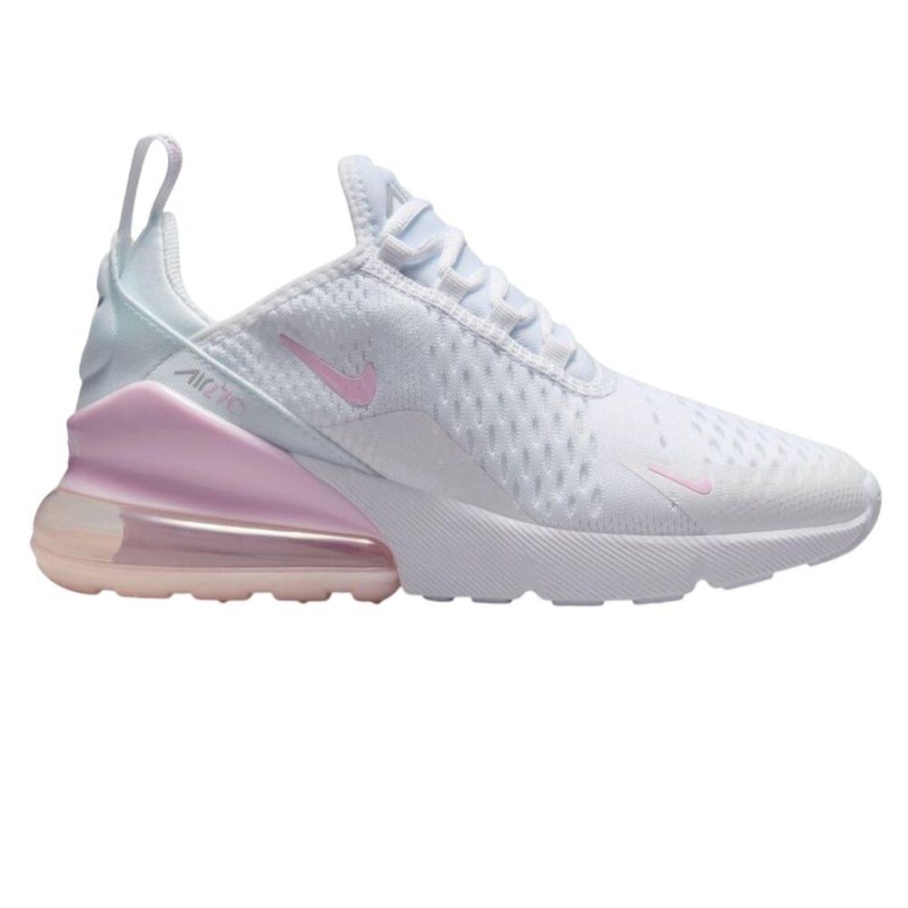 Nike Childrens/Kids Air Max 270 Shoes / White/Pink/Gray